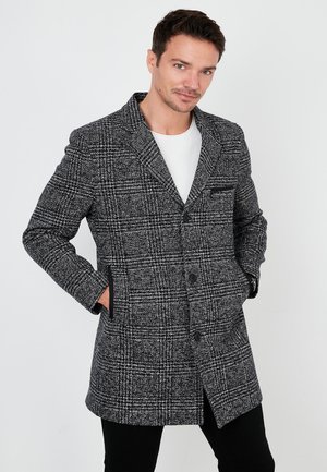 Buratti SLIM FIT - Mantel - black plaid