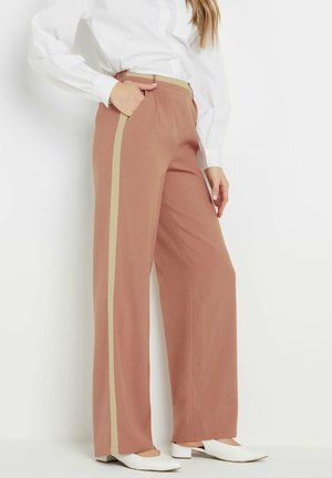 STRIPE WIDE - Housut - pink