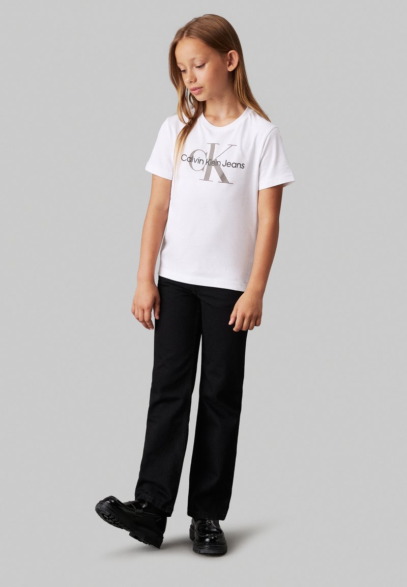 Calvin Klein Jeans - MONOGRAM UNISEX - T-Shirt print - bright white, Vergrößern