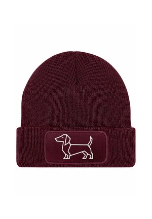 Beanie - bordeauxrot