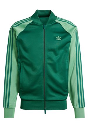 Sweater met rits - dark green