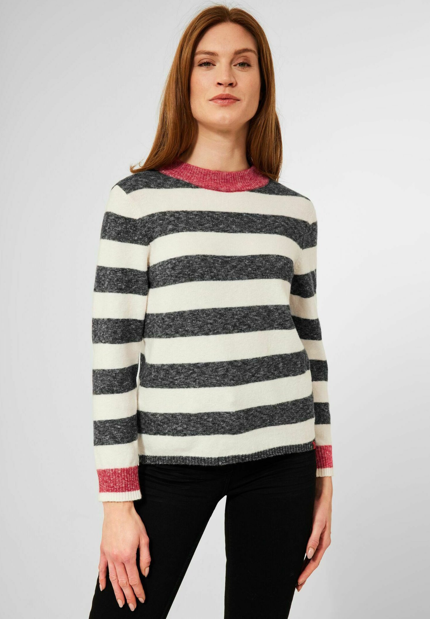 TOM TAILOR Damen Basic Crewneck Strickpullover – Oversized Fit, Aus Weicher Baumwolle, Nachhaltige BE PART Kollektion