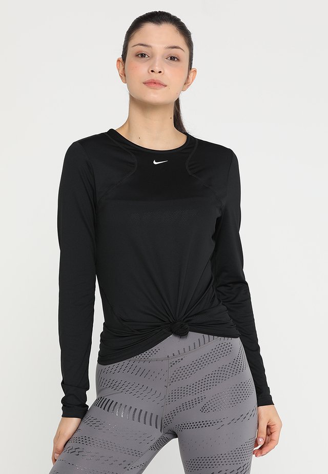 ALL OVER - Sportshirt - black/white