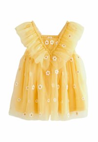 Next RUFFLE - REGULAR FIT - Nappali ruha - yellow daisy embroidered