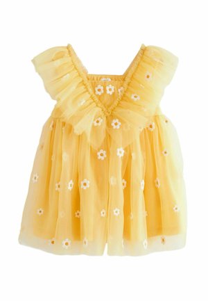 RUFFLE - REGULAR FIT - Rochie de zi - yellow daisy embroidered