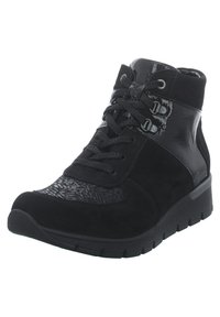 Waldläufer Bottines à lacets - schwarz