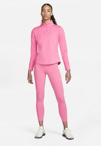 Nike Performance ONE HALF ZIP - Camisola de manga comprida - pinksicle/white