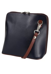 DrachenLeder Schoudertas - blau, braun