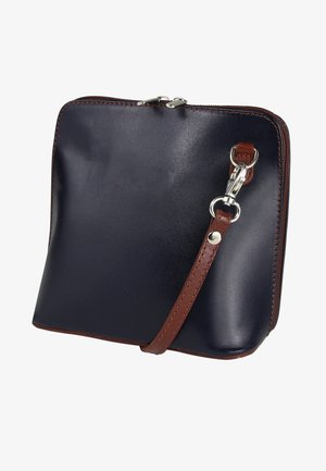 DrachenLeder Umhängetasche - blau, braun