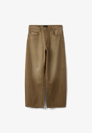 B.ANGEL, BARREL-FIT JEANS - Jeans baggy - beige brown