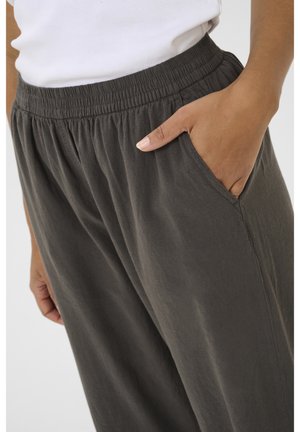 Kaffe KANAYA CULOTTE - Stoffhose - black oyster