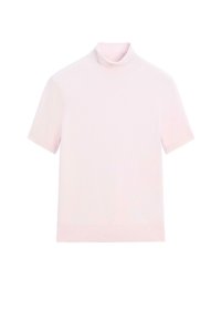 HIGH NECK WITH SHORT SLEEVE - T-shirt basic - mottled pink