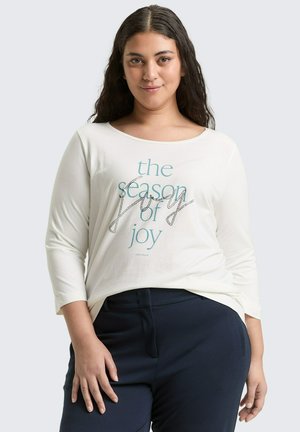 MIT PRINT - T-shirt à manches longues - soft clear white