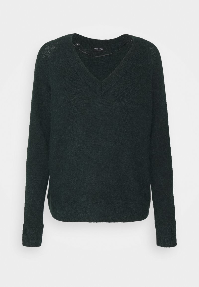 Selected Femme Stickad tröja - dark blue