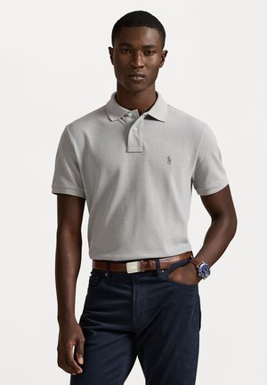 THE ICONIC MESH POLO SHIRT - Polo marškinėliai - soft grey