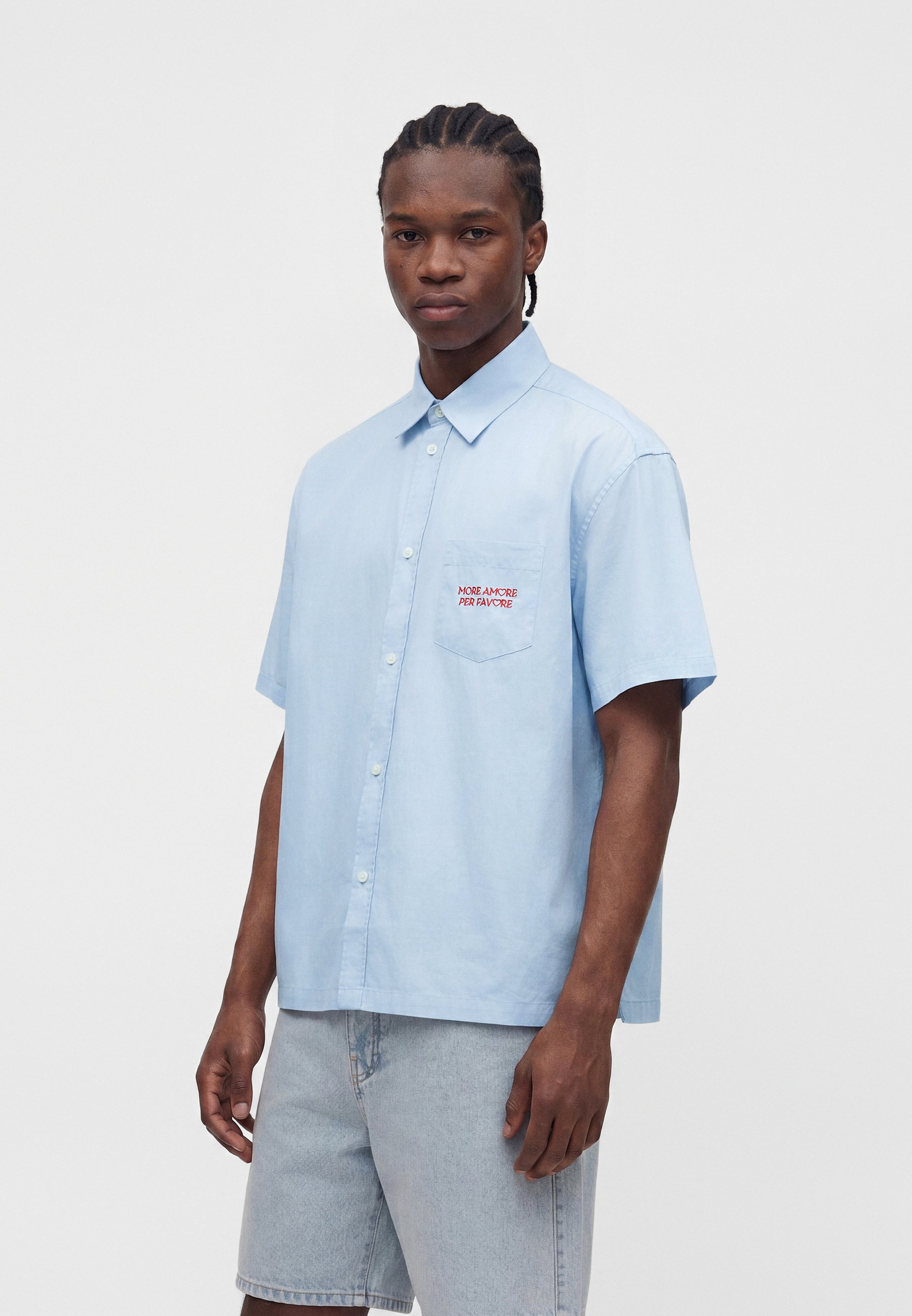 Only & Sons ONSROCCO LOOSE SHIRT - Shirt - skyway /red/white - Zalando