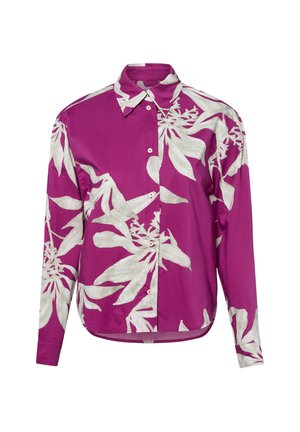 Button-down blouse - himbeer lind
