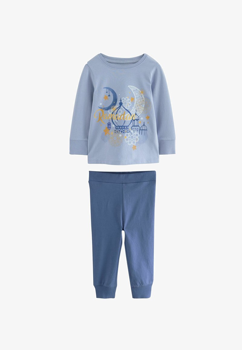 Lot 2 Pyjamas Bébé 2 Pièces Jersey Bleu Ciel 3 Mois (60cm) - VERTBAUDET