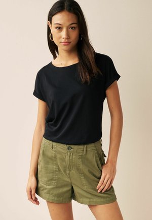 CAP SLEEVE - T-shirt con stampa - black