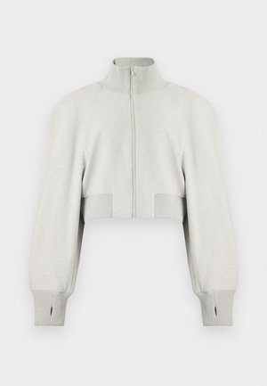 Norma Kamali OVERSIZED TURTLE - Chaquetas bomber - light heather grey