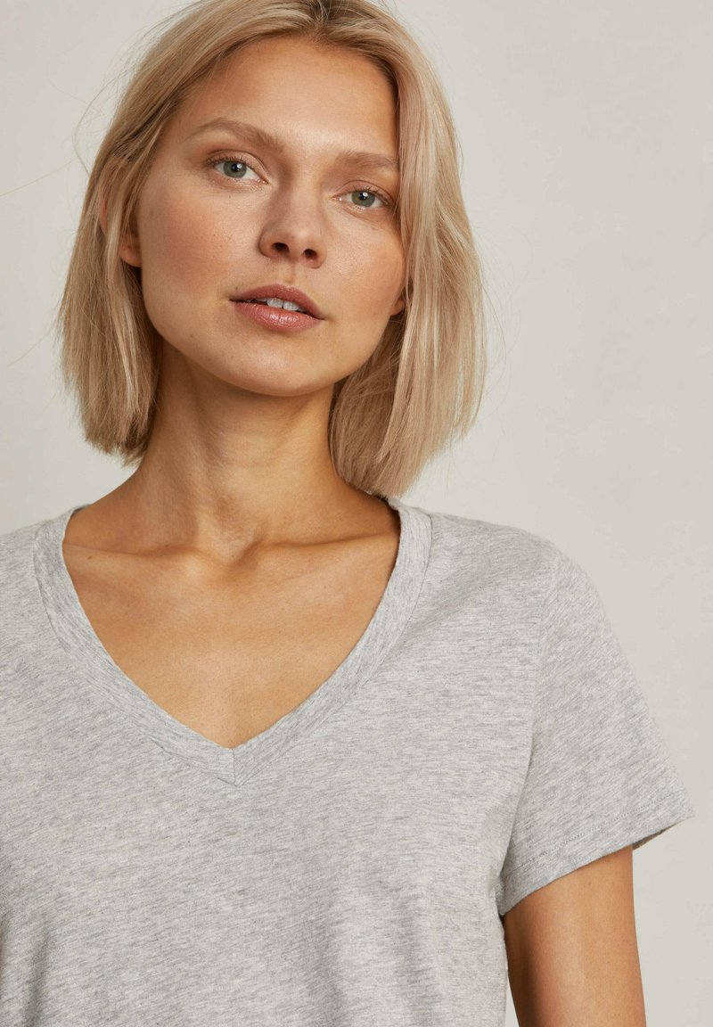 Damen T-Shirts | Hunkydory PEARL T-Shirt basic light grey melange/hellgrau - MB35821 Damen T-Shirts | Hunkydory PEARL T-Shirt basic light grey melange/hellgrau - MB35821
