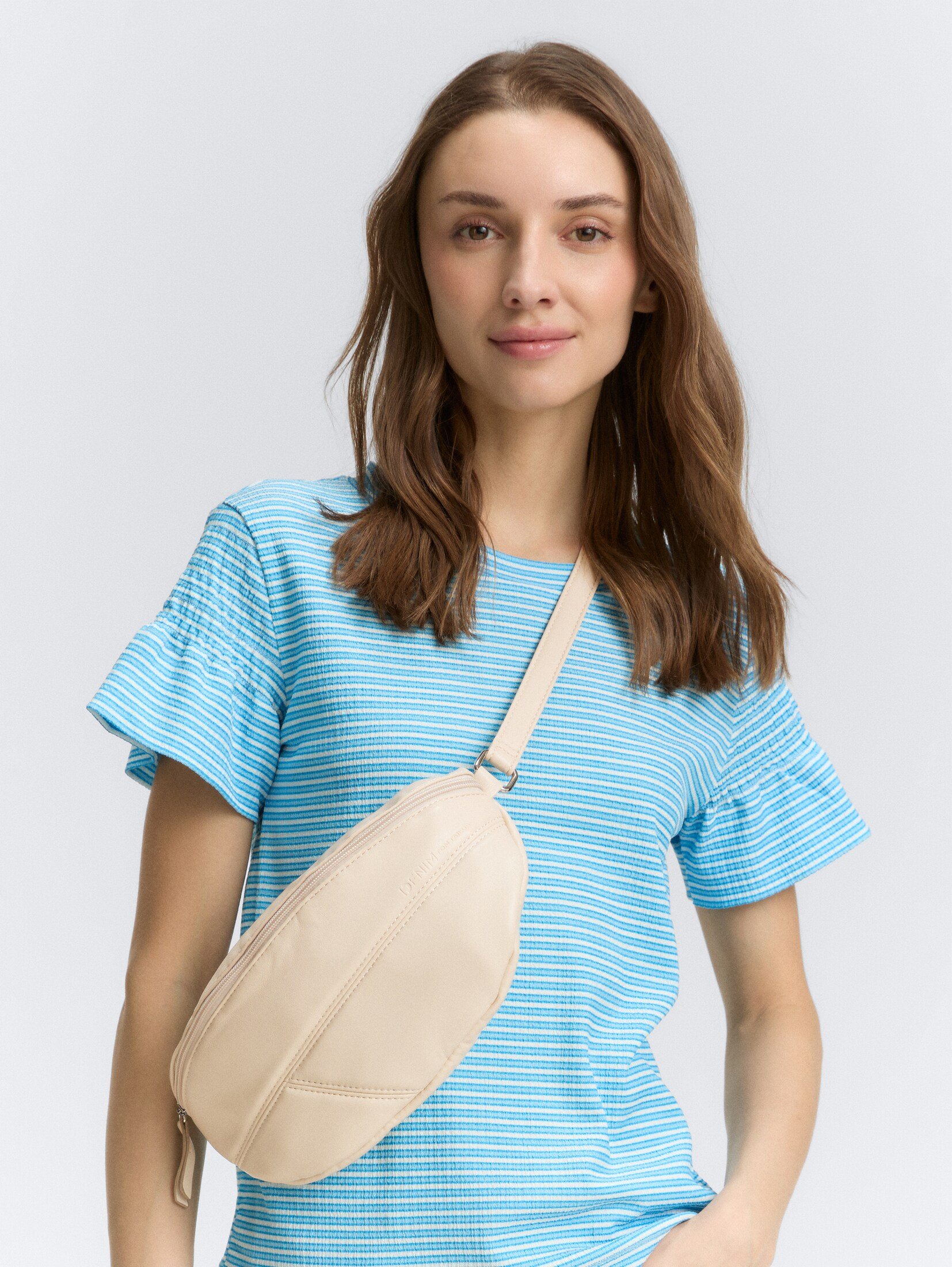 Mini Borsa Tracolla Jeans Tommi Moon Bag Bianco - Rifò