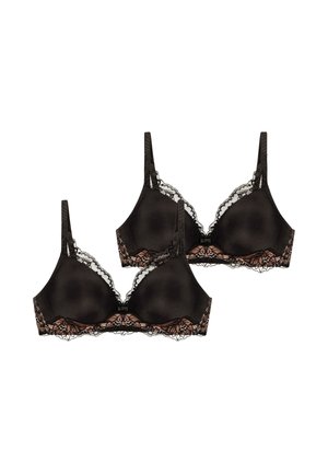 AMOURETTE CHARM 2-PACK - Triangel BH - black