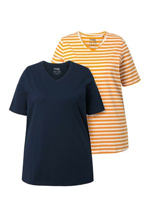 2 PACK STRIPED TEES - T-shirt print - mango