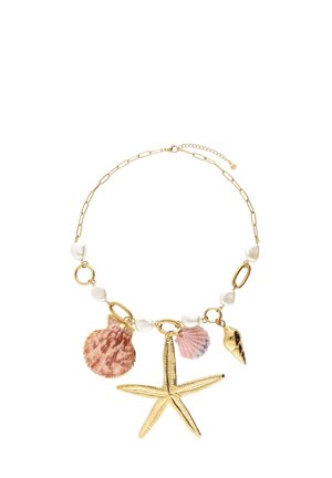 WITH SHELLS AND STATEMENT STARFISH - Ketting - goudkleurig