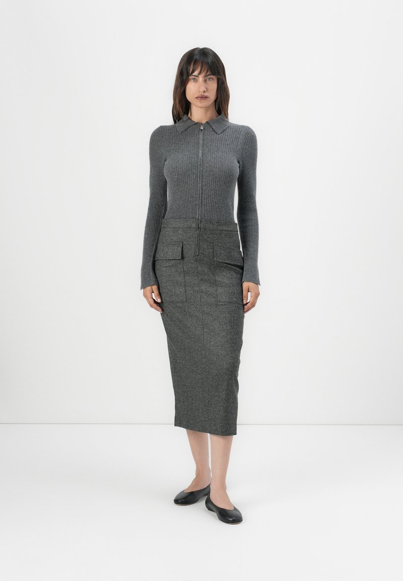 pinko Gebreide jurk donkergrijs pinko Gebreide jurk donkergrijs