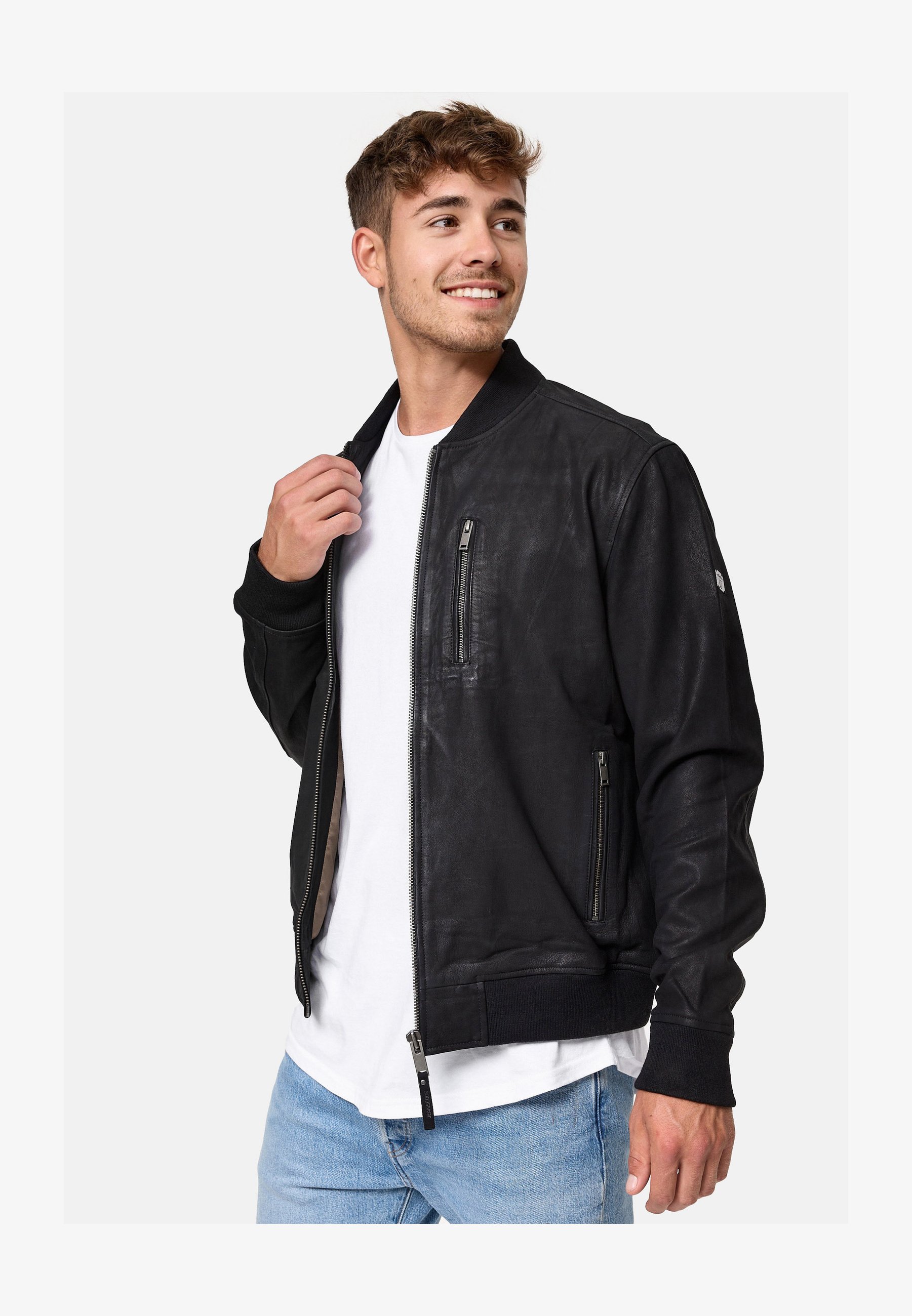 Leather Jacket Giacca Pelle Donna Freaky Nation Bali - Giacchetta Elegante In Vera Pelle Chiodo Pelle