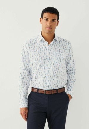 REGULAR FIT LONG SLEEVE - Krekls - white/blue floral print