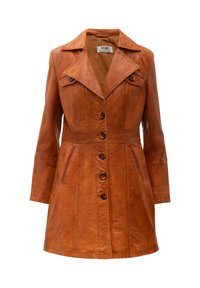 LUCY - Halflange jas - cognac