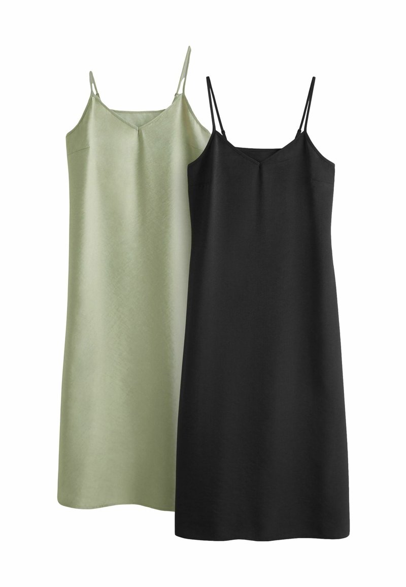 THE SET 2 PACK - REGULAR FIT - Denné šaty - black khaki green