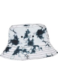 Klobouk v baketovém stylu s tie-dye vzorem v černobílých vírech. Vyrobeno z bavlny, s měkkou texturou a širokým, flexibilním kšiltem. Disponuje ventilačními otvory.