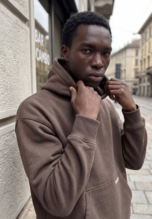 Dropsize, SUPER HEAVY BLANK  - Kapuzenpullover - chocolatebrown