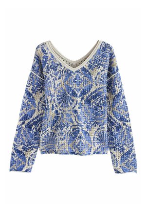 Next STITCH V-NECK  - Džemperis - blue