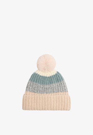 Ysabel Mora, GORRO DE PUNTO DETALLE POMPÓN CON FORRO POLAR MULTICOLOR - Gorro - multicolor