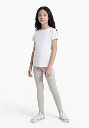 Friboo 3 PACK  UNISEX - Leggings - black/mottled light grey/light pink