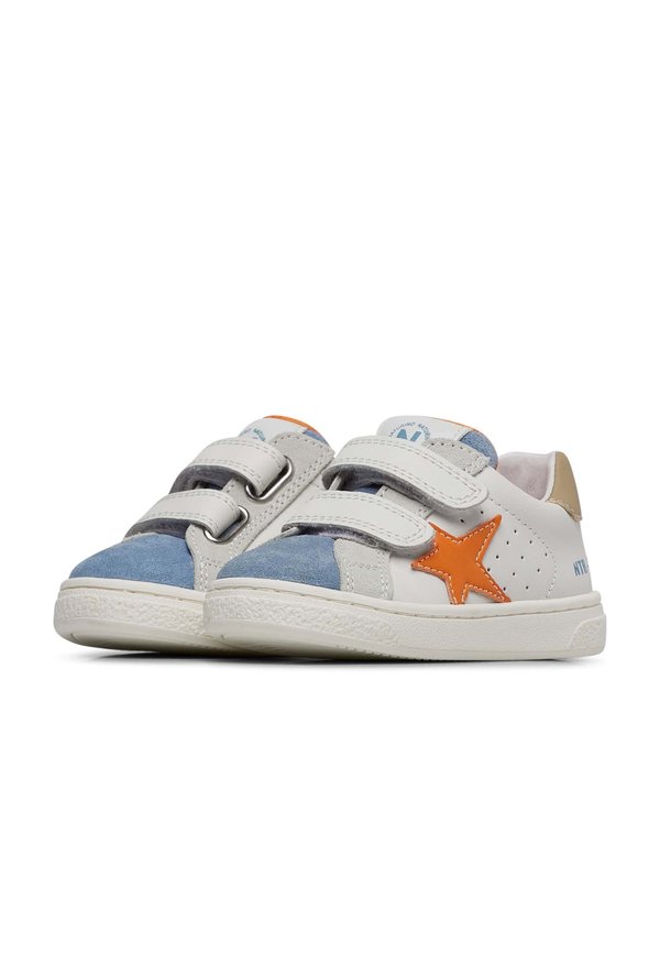 Lauflernschuh – weiß blau