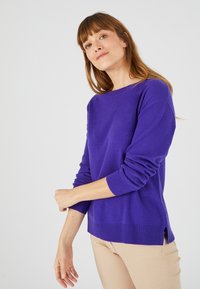 Damart PULL COL ROND EN PUR - Trui - violet indigo