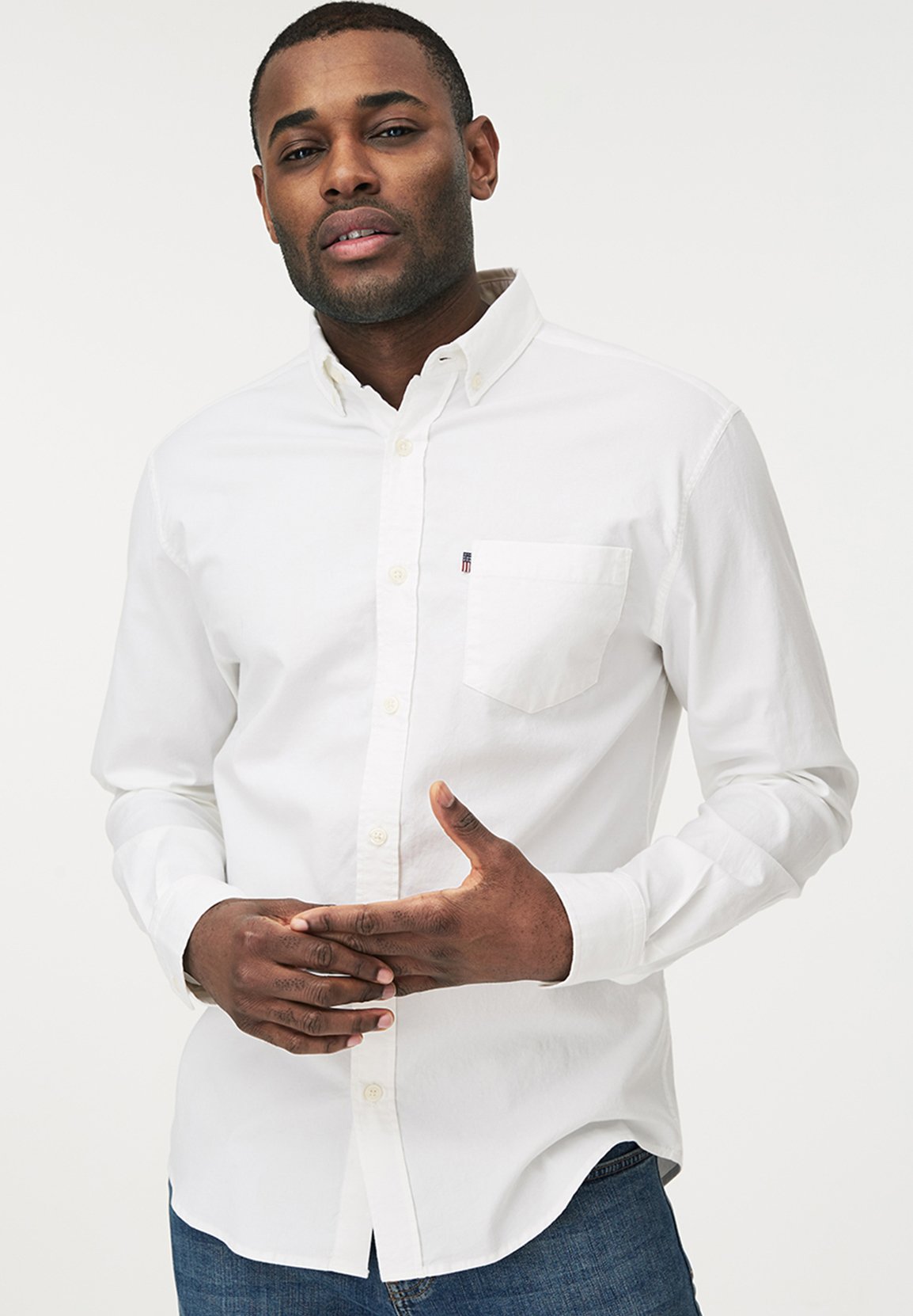 Lexington KYLE OXFORD Skjorte white Zalando.no Lexington Skjorte white Zalando.no