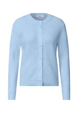 Cecil, CARDIGAN WITH A ROUND NECK AND BUTTON PLACKET - Gilet - cosmopolitan blue melange