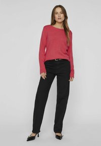 VILA VIRIL O-NECK - Džemperis - viva magenta