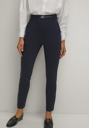 Trousers - blue-black denim