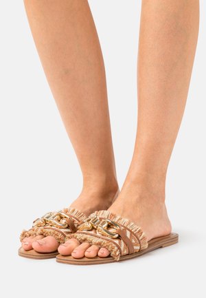 FRINGIE - Ciabattine - medium brown