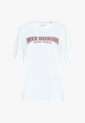 True Religion, - T-shirt z nadrukiem