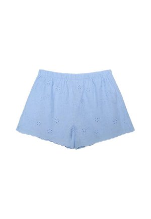 Stradivarius, EMBROIDERED SHORTS - Short - light blue