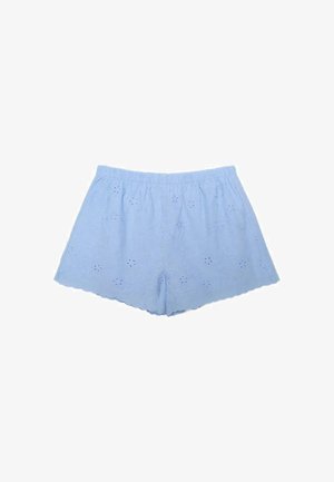 Stradivarius, EMBROIDERED SHORTS - Short - light blue