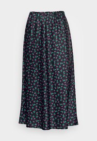 YASCHERRY HW MIDI SKIRT VIP - Saia evasé - black/cherry